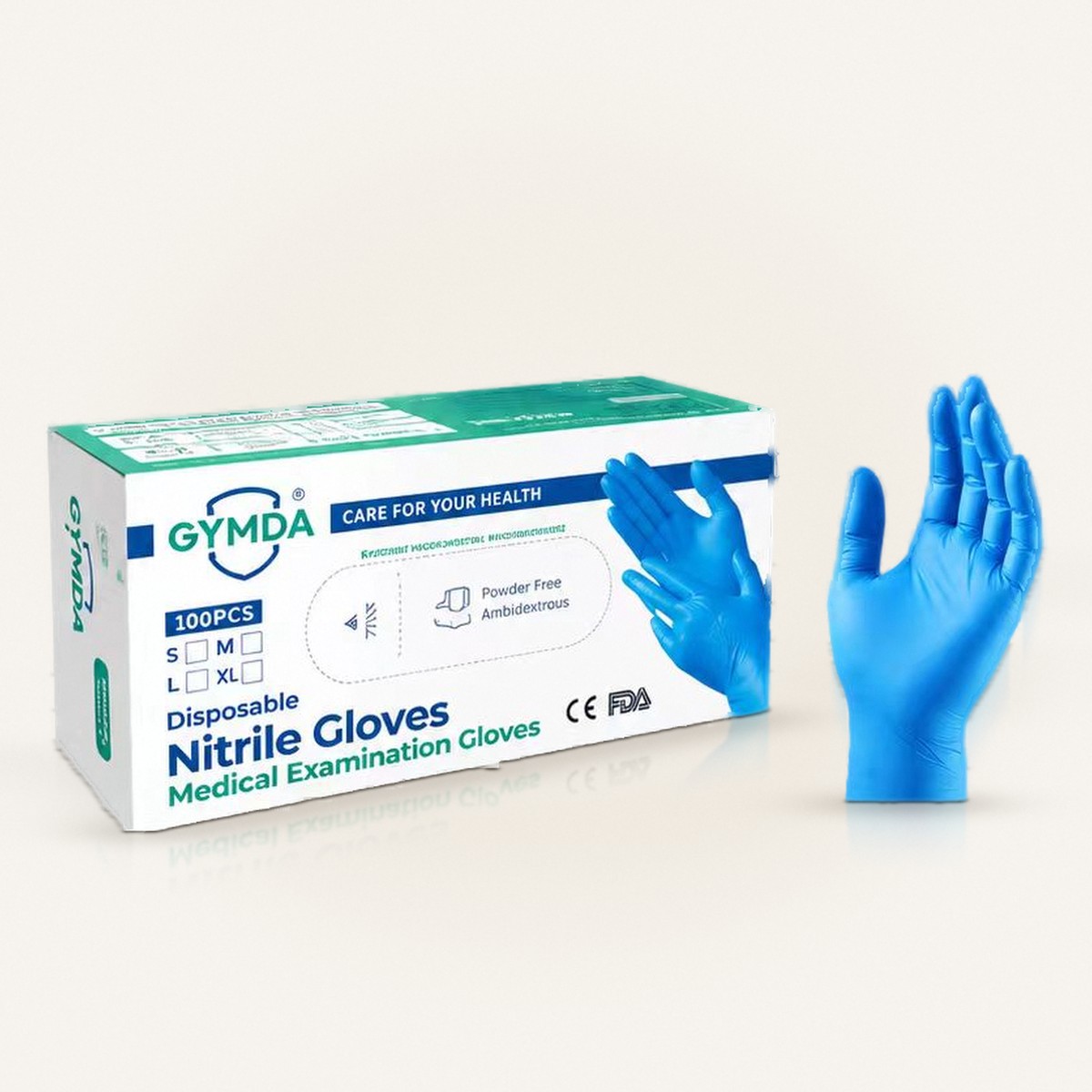 9-inch Nitrile Medical Examination Gloves